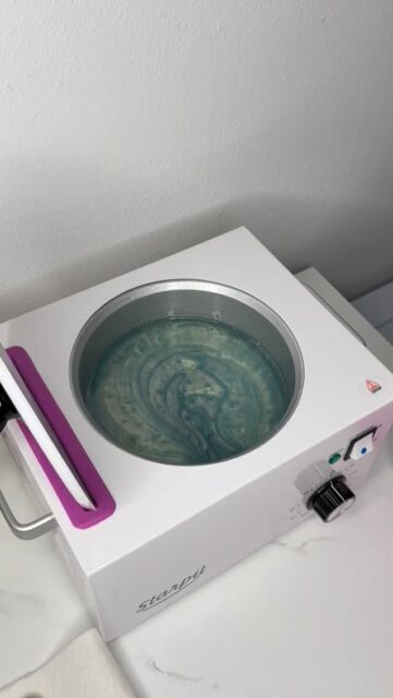 My wax is so pretttyyyy ✨#waxing209 #modestowaxing #waxbeads #hardwax #bluesparkle