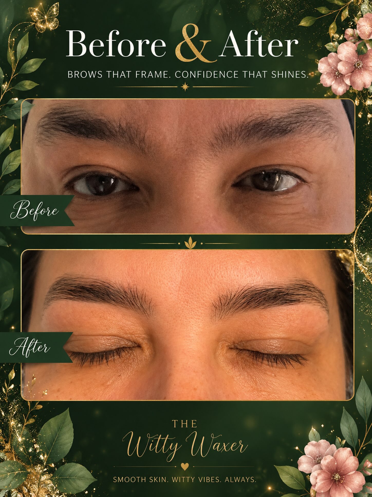 #transformationtuesday is always a great day!Together we can achieve the eyebrows you’ve wanted on your beautiful face!#waxing209 #modestowaxing #eyebrows
