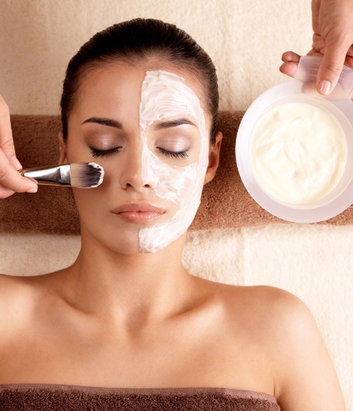 Luxury facial treatment being performed at The Witty Waxer in Modesto, California